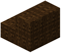Dark Oak Plank Pattern Stairs