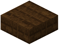 Small Dark Oak Plank Tiles Slab