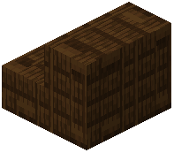Small Dark Oak Plank Tiles Stairs