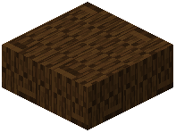 Dark Oak Plank Squares Slab