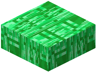 Bordered Emerald Crosses Block Slab