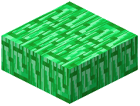 Bordered Emerald Plating Block Slab