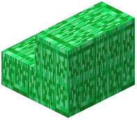 Patterned Emerald Squares Block Stairs