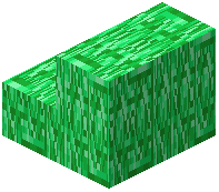 Patterned Block of Emerald Stairs
