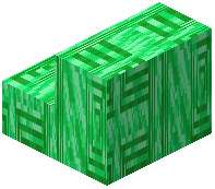 Striped Block of Emerald Stairs