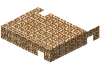 Glowstone Brick Pattern Slab