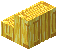Gold Beams Block Stairs