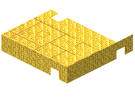 Gold Lines Block Slab