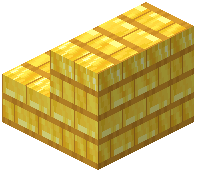 Small Gold Bricks Stairs