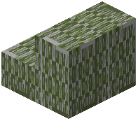Mossy Cobblestone Squares Stairs