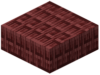 Rotated Netherrack Bricks Slab