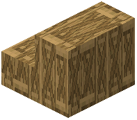 Oak Planks Crate Stairs