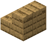 Small Oak Plank Bricks Stairs
