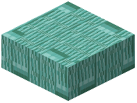 Prismarine Brick Rows Slab
