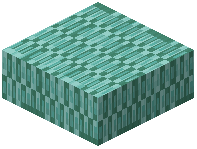 Prismarine Brick Squares Slab