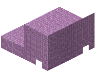 Purpur Brick Pattern Stairs