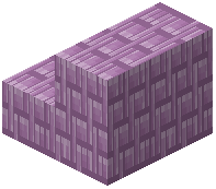 Rotated Purpur Bricks Stairs