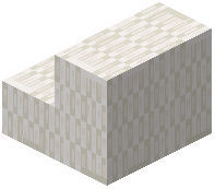 Quartz Block Squares Stairs