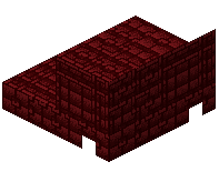 Red Nether Brick Pattern Stairs