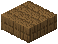 Rotated Spruce Plank Bricks Slab