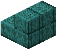 Warped Plank Tiles Stairs