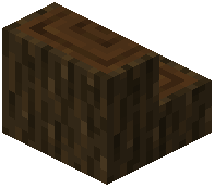 Dark Oak Log Stairs