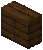 Vertical Dark Oak Slab