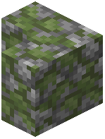 Sideways Mossy Cobblestone Stairs