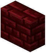 Vertical Red Nether Brick Slab