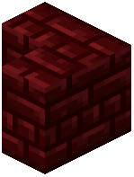 Sideways Red Nether Brick Stairs