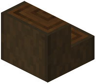 Stripped Dark Oak Log Stairs