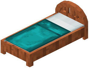 Acacia Cyan Plank Bed