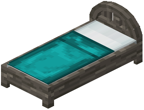 Acacia Cyan Wood Bed