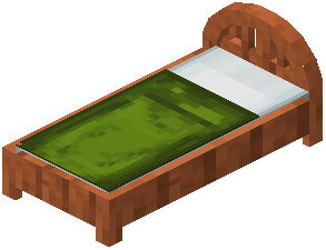 Acacia Green Plank Bed