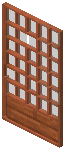 Acacia Light Gray Grid Sliding Door