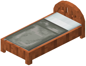 Acacia Light Gray Plank Bed