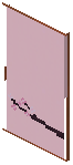 Acacia Purple Paper Sliding Door