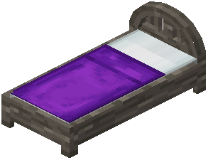 Acacia Purple Wood Bed
