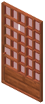 Acacia Red Grid Sliding Door