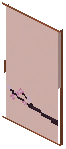 Acacia Red Paper Sliding Door
