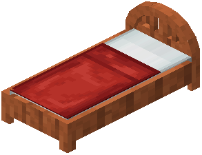 Acacia Red Plank Bed