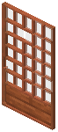 Acacia White Grid Sliding Door