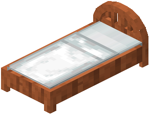 Acacia White Plank Bed