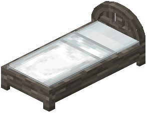 Acacia White Wood Bed