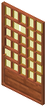Acacia Yellow Grid Sliding Door