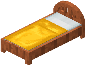 Acacia Yellow Plank Bed