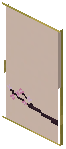 Bamboo Brown Paper Sliding Door