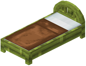 Bamboo Brown Wood Bed