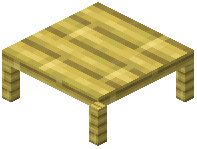 Bamboo Plank End Table