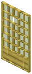 Bamboo Green Grid Sliding Door